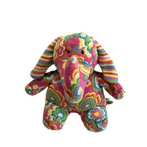 Melissa & Doug Elephant Plush 16” Multicolored Flower Print Beeposh